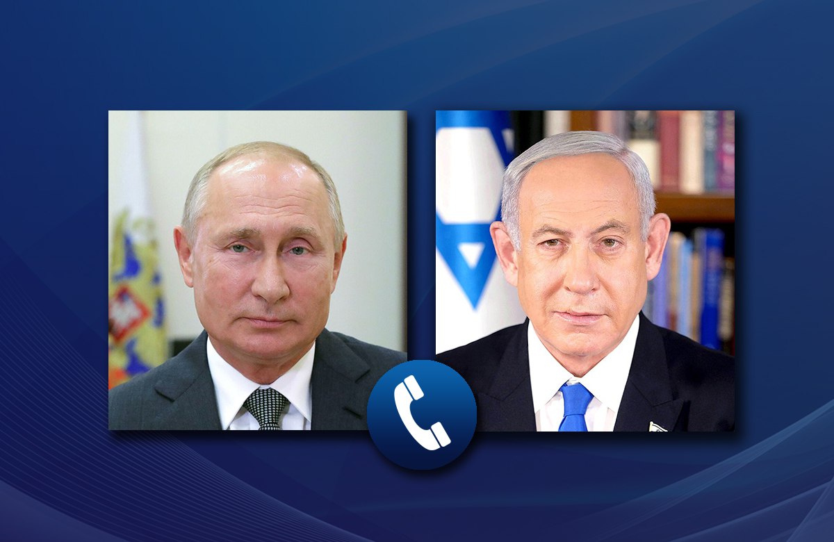 🇷🇺🇮🇱📞 President Vladimir Putin had a telephone conversation with @netanyahu. ❗️ Vladimir Putin reaffirmed principled position of rejecting and condemning terrorism in all its manifestations. 🔗 cutt.ly/UwAnvqiS