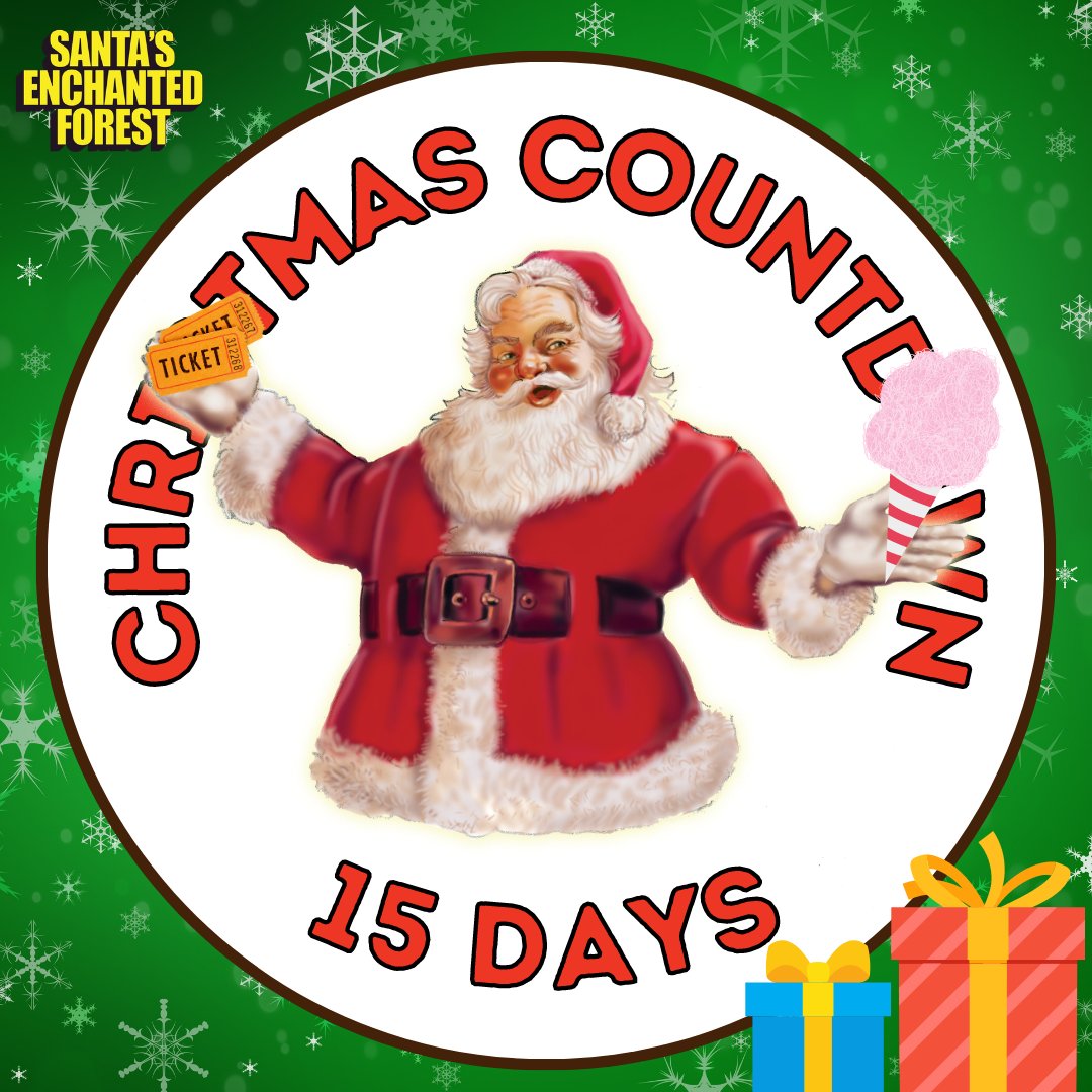 santasenchanted's tweet photo. It's almost time to open those presents 🤩🎁 Only 15 days until Christmas! Who's counting down with us? 🎅#Christmasiscoming #15daysleft https://t.co/kqh9ZASzNf
