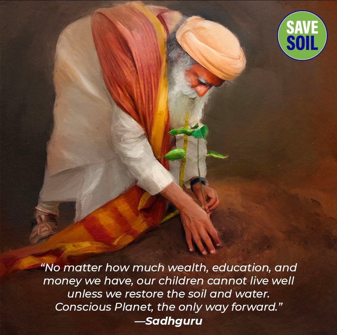 One man's vision is crossing all , national, religious, gender boundaries.... Any guess? Who is this man striving n requesting everyone to help in saving life on the planet? #SoilForClimateAction