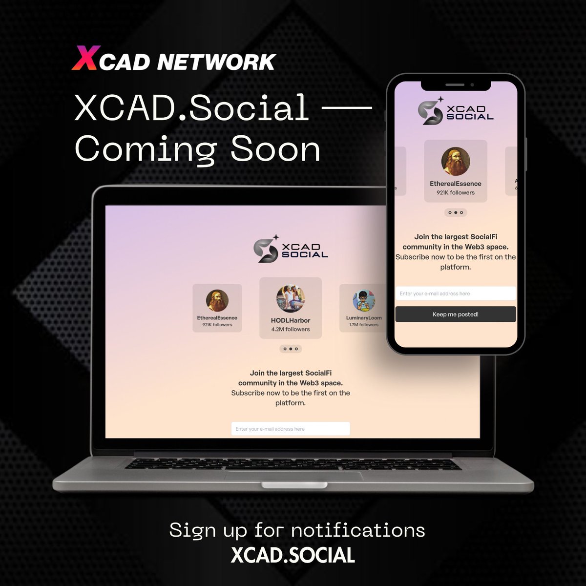 JosephJoey2eex's tweet photo. Do you subscribed email newsletter for https://t.co/nk10tdLiA3 ?
If no then immediately submit email to https://t.co/nk10tdLiA3 to get early access ππͺπ₯
#XCAD Social is gonna be game changer
$BNB $XCAD #Watch2 https://t.co/xzF2VjIHUB