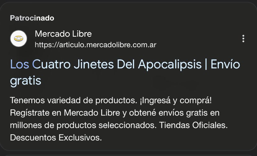 adribarre's tweet photo. No, gracias @ML_Argentina 😜 #CrazyAI https://t.co/H1sGH7GNfo