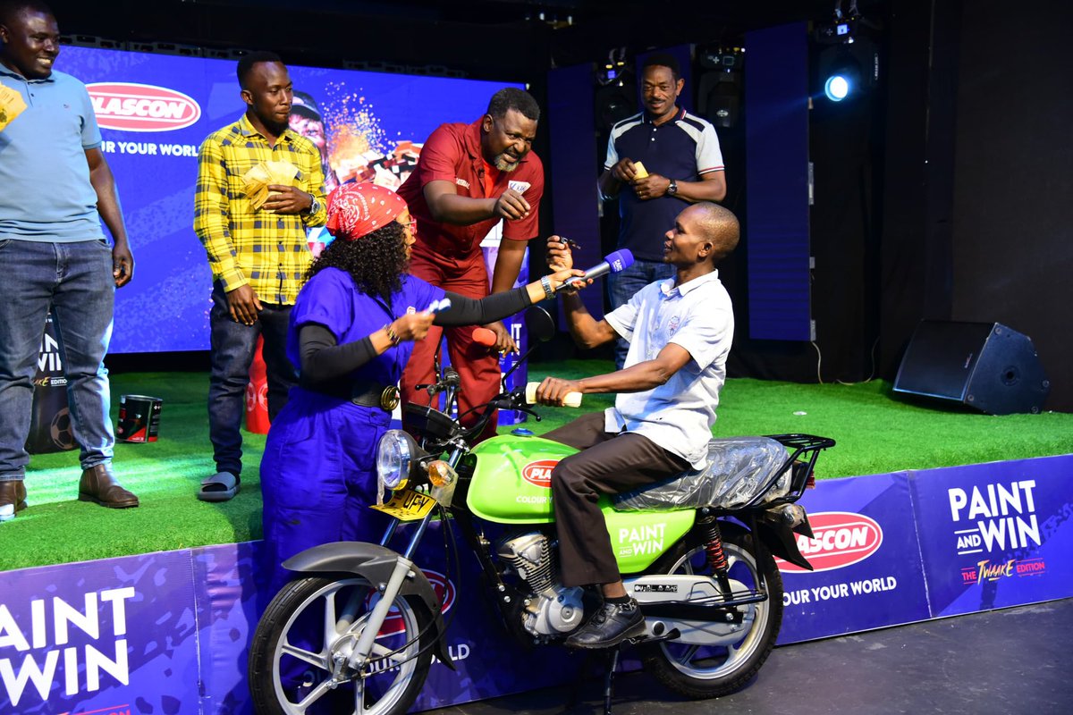 And we have a winner of this week's Motor Bike with Fuel worth UGX 100K

Mr. Kazibu Kazibwe from Bulenga.

#TwaakeNnePaintAndWin #ColourYourWorld