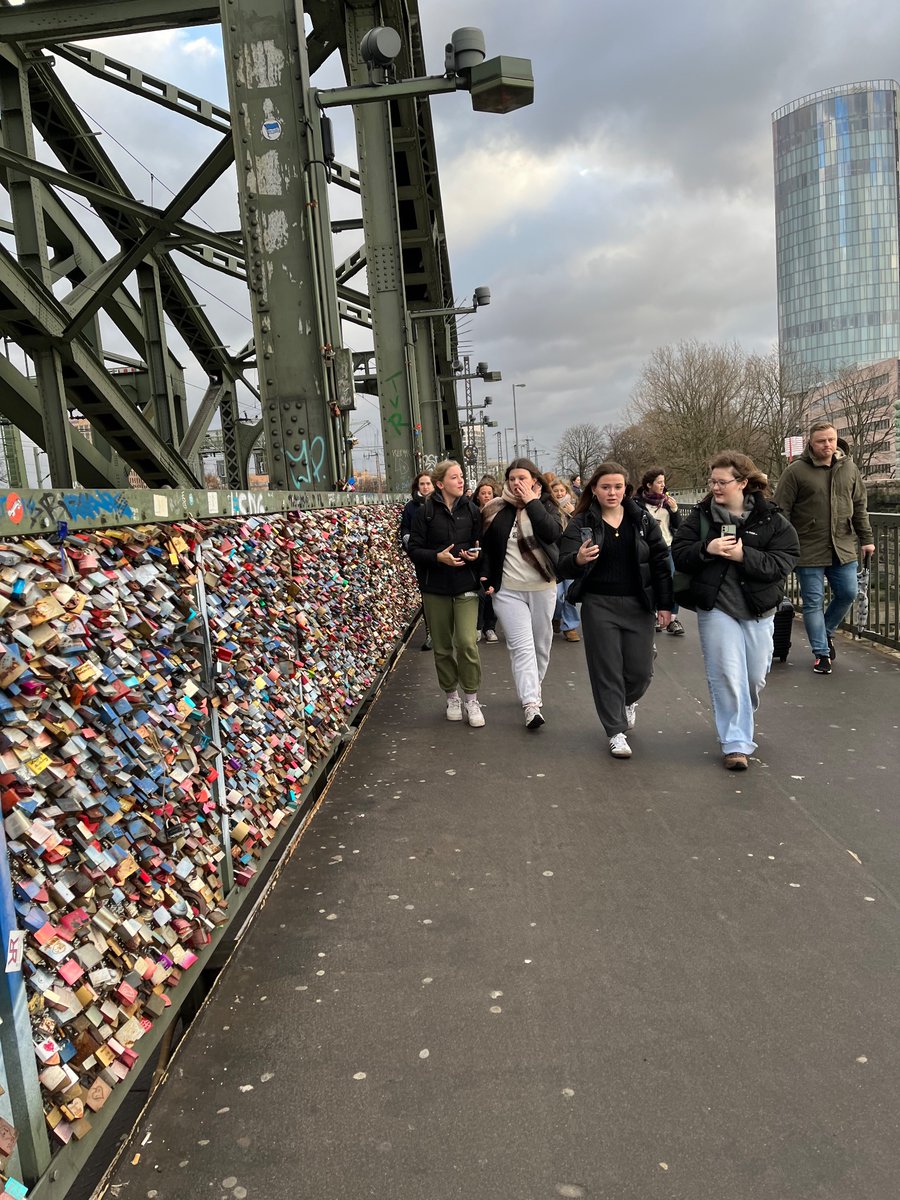 MonGirlsMFL's tweet photo. Day 3 - Stop 1 Cologne Cathedral! Every pupil climbed the tower! #533steps https://t.co/tm6ruNcKuG