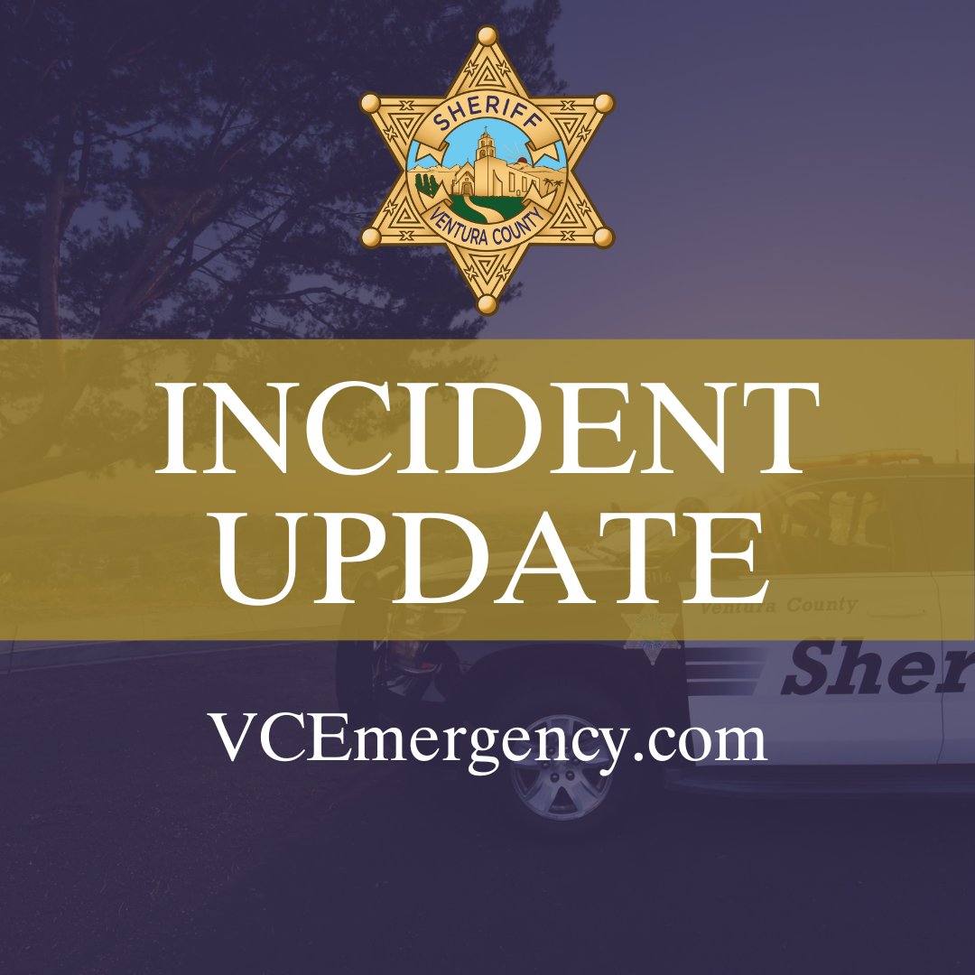 VENTURASHERIFF's tweet image. #SouthFire Update: Evacuation Orders have been lifted for areas in Somis and Mission Rock Road in Santa Paula. An Evacuation Warning remains in effect for the Saticoy Country Club area. Updates at bit.ly/3eoiE4l. 
#VCSheriff #VCOES #VCFD
@VCFD_PIO @VCFD @CountyVentura