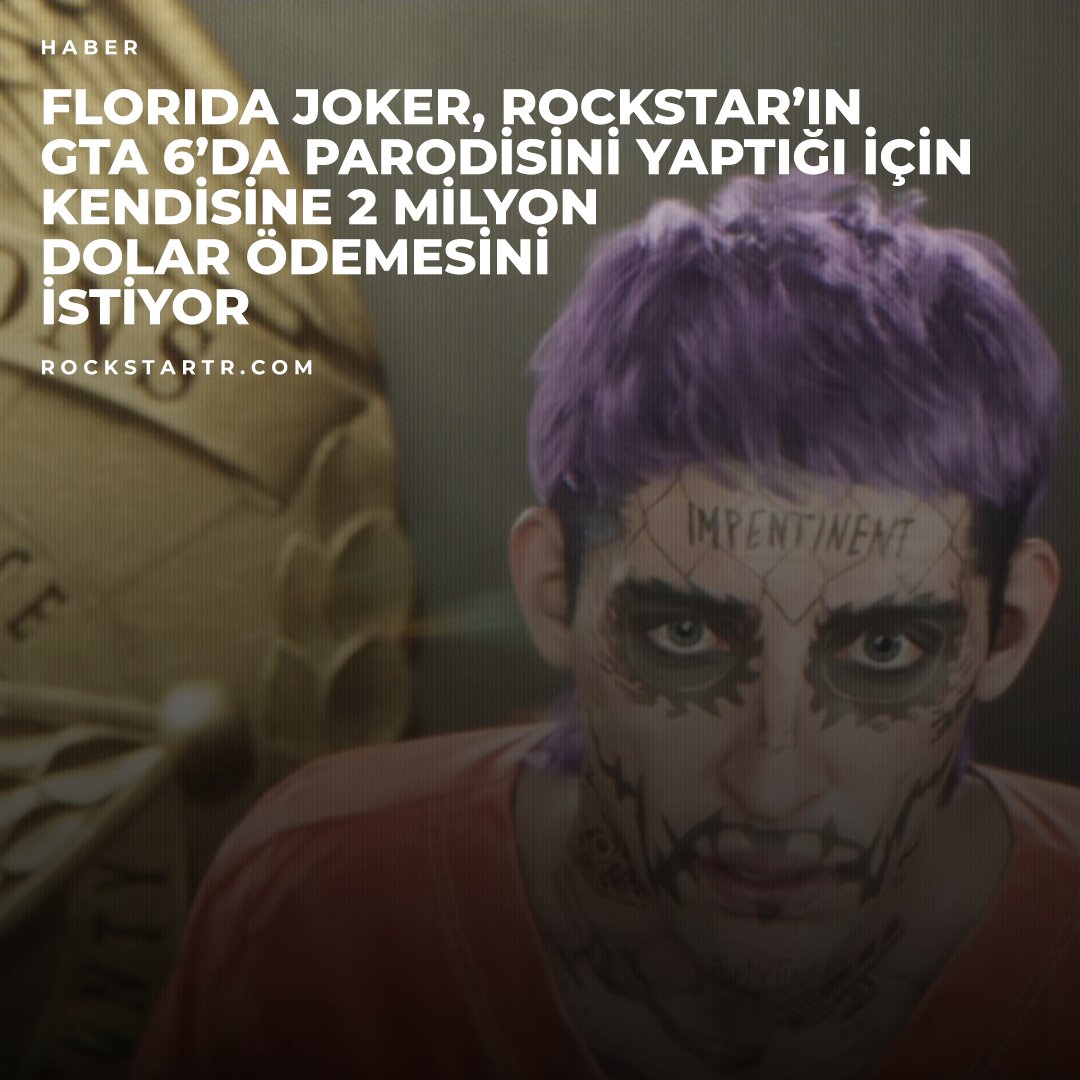 Florida Joker, Rockstar'ın GTA 6'da parodisini yaptığı için kendisine 2 milyon dolar ödemesini istiyor.

#GTAVI #GTA6