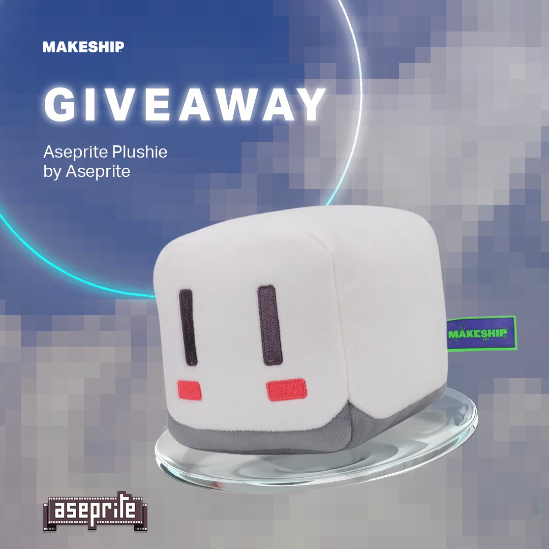 It’s giveaway time! 😻 We’re giving you the chance to win 1 of 2 Aseprite Plushies! 🥳 How to enter? 1. Follow @makeship and @aseprite 🔍 2. Retweet this post 🎊 Giveaway ends Dec 12 at 2pm (ET), good luck! 🎁