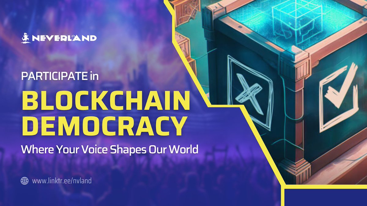 nvland_io's tweet photo. Ever wonder about the role of governance in Neverland?   

Newcomers, here’s your guide to participation in our world. #blockchain democracy. https://t.co/kmC2Gp0pX2