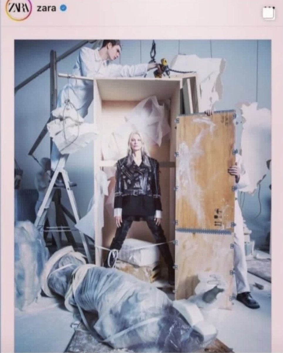 Somebody should tell <a href="/ZARA/">ZARA</a> , no matter from earthquake or war, imitation dead bodies under rubble is not fashion, not fun either! #zara #zaraboykot #disgusting