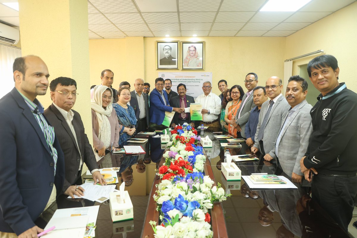 This initiative encompasses seminars, training, research, and awareness activities on lead pollution in Bangladesh. Distinguished medical professionals from BSMMU, alongside Pure Earth's partner ESDO @esdobd actively participated.