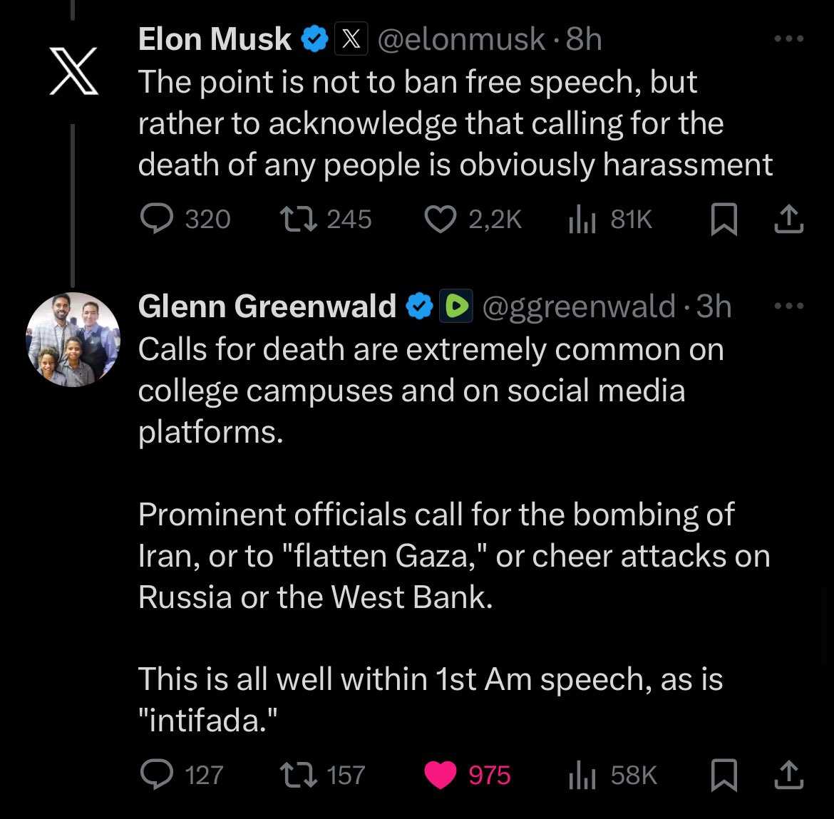 scriptures99's tweet image. Kudos to @elonmusk for allowing himself to be corrected 

@ggreenwald thank you so much for speaking up.