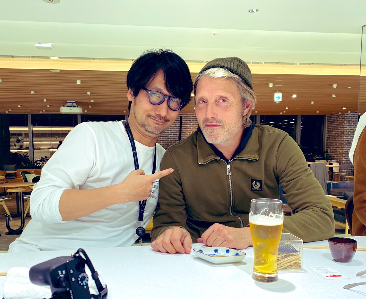 本日の小島監督とマッツ・ミケルセン。 Hideo Kojima and Mads Mikkelsen today.