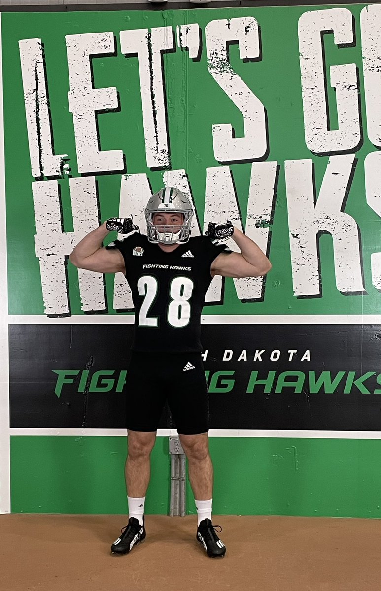 After a great official visit I’m blessed to receive an offer from <a href="/UNDfootball/">North Dakota Football</a>