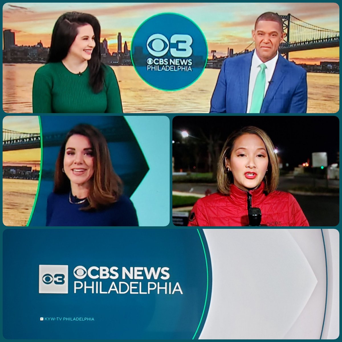 KennyBigelow's tweet image. Good morning @JanCarabeoCBS3 @HMonroeNews @katebilo (in for @TammieSouza) and @MWrightReports of #CBSNewsPhiladelphia #WeekendEdition @CBSPhiladelphia Have a great Sunday (even though we're looking at bad weather).#LoveYouGuys 💝💞💖 &amp;amp; #KeepSmiling 🌞#ByeBye 👍🏾🤎👋🏼🏈♑
#🙏🏾✝️🕊💗