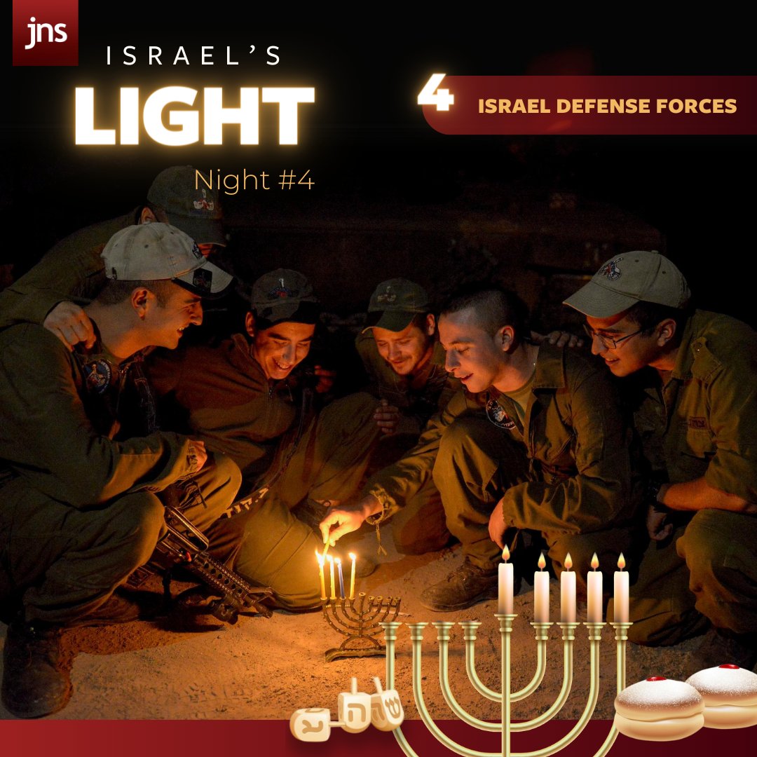JNS_org's tweet image. 🕎From safeguarding the borders of our homeland to offering humanitarian aid worldwide, the Israel Defense Forces exemplifies the epitome of resilience, courage and unity.

#HappyChanukah!

📷 @IDF