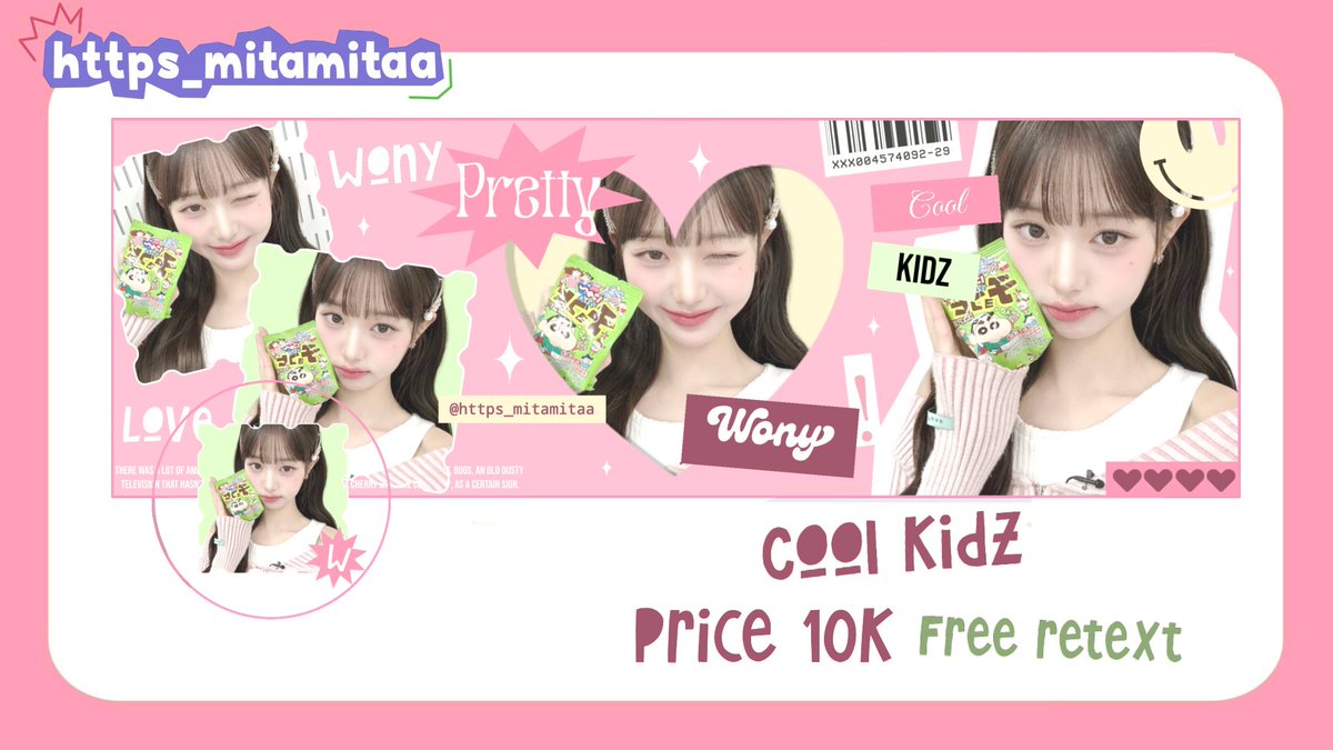 https_mitamitaa's tweet photo. Help rt, thank you!
Gusy Mitaa masih punya layout Wonyoung cantik inii dari catalogue Cool Kidz nih! 
Price: 10k
Payment: dana/qris
Free retext ✅️
Yukk jajan! #zonauang https://t.co/LTFtRJ3Gx2
