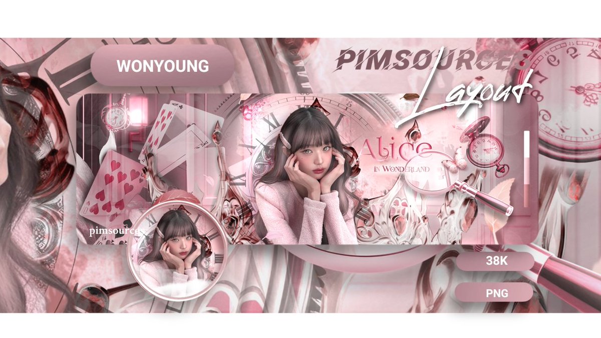 _pimsources's tweet photo. Help repost please thank you 🩷🗝️

She's lost in love's sweetest spell, a dreamy world that she can trace— 
Where love's embrace forever dwells. Please welcome our lovely muse, Miss Jang WONYOUNG 🌸🐇

t: #zonauang layout ready stock https://t.co/LbmiLA0KtH
