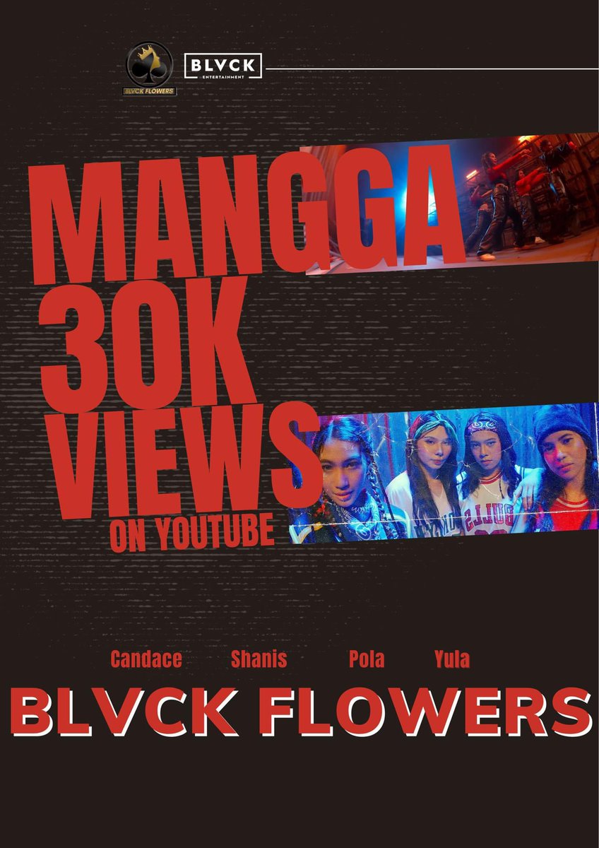 30k views and counting—what a sight! 🔥 Thank YOU for being part of this.

Keep your volume up and continue streaming ‘Mangga’.

Official Music Video : youtu.be/u8_ia1AqC4s?si…
Spotify : open.spotify.com/track/6fCiCKmu…...

#blvckflowersofficial #blvckentertainment #blvckflowers_MANGGA