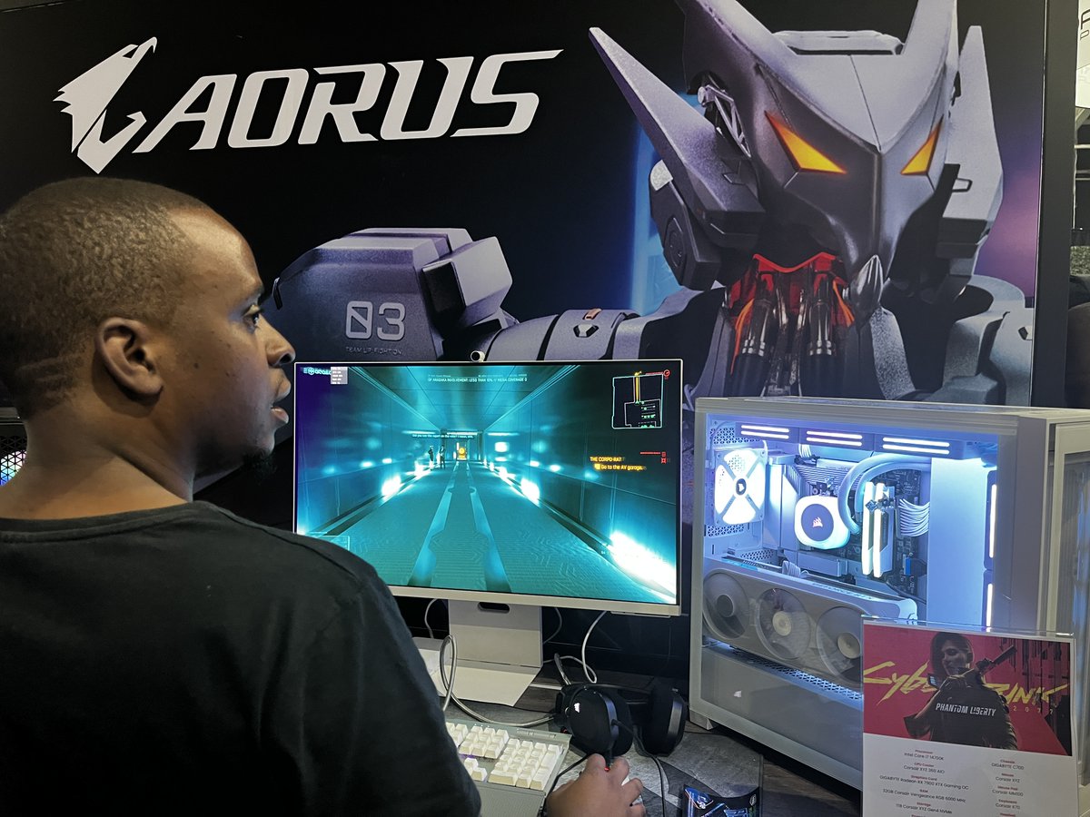 Hey, Gamers! 🎮 Have you heard buzz about #rAgeExpo2023? 🤩 Make sure to stop by AORUS booth located in Hall 3 to experience the latest in PC gaming hardware including amazing VR!!!

#AORUS #Gigabyte #PoweredByGigabyte #Amd #Corsair #AfricanTechno #Dlink #Gizzu #TrueTech #Intel