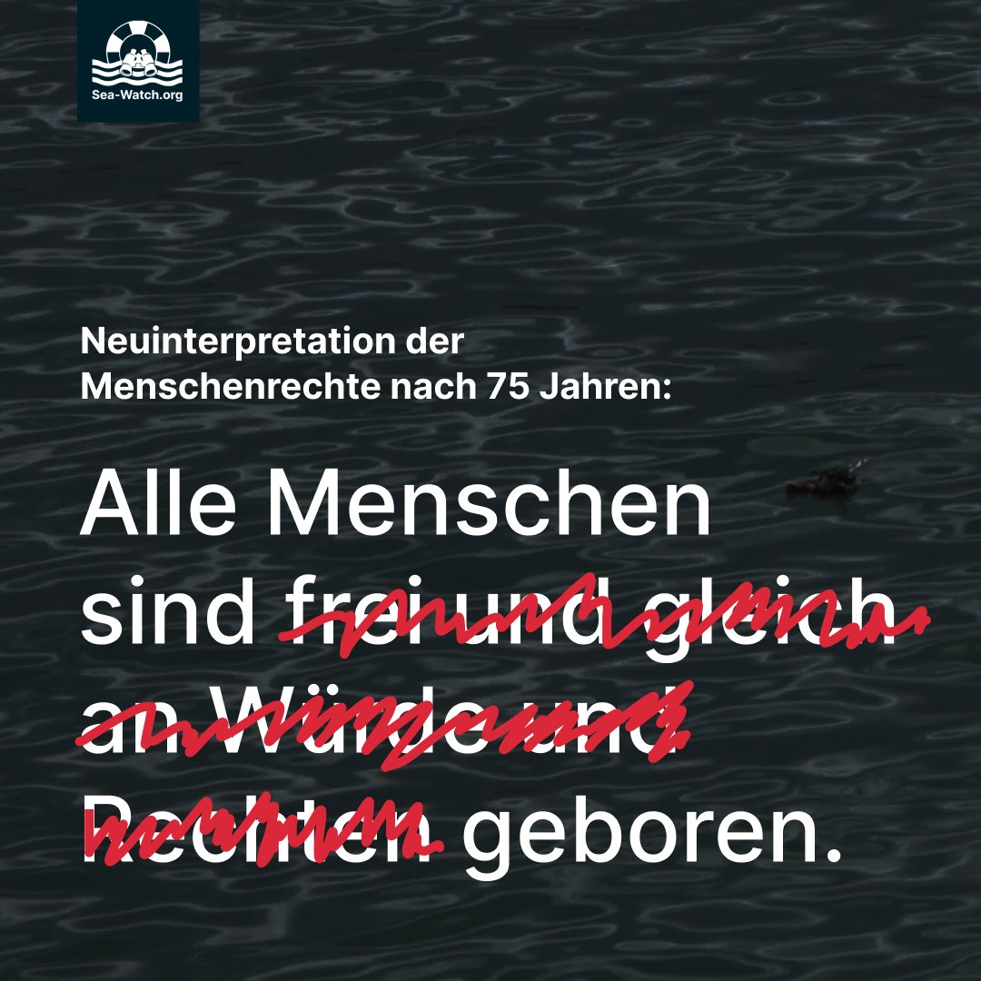 Zum Jubiläum der Menschenrechtserklärung streitet die EU, wie jung die Kinder sein sollen, die sie in Grenzlager steckt. Menschenrechte? Sorry, passt grad nicht so gut.

Erspart uns eure Sonntagsreden, realpolitische Bauchschmerzen, Heuchelei.

#Menschenrechte. Keine Kompromisse.