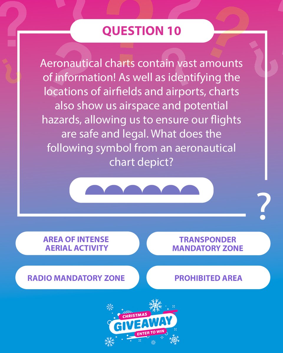 flynqy's tweet image. How well do you know your aeronautical charts? #Question10 is now live! Visit our website before 5pm today and tell us what this chart symbol depicts for a chance to win a £20 EasyPPL Voucher!

🔗flynqy.co.uk/giveaway/

#quiz #aviationdaily #aviationlovers #Pilot #pilotlife