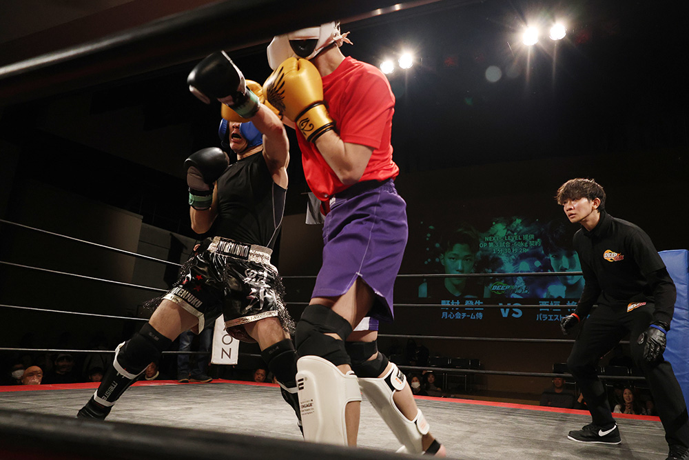 fightersspirits's tweet photo. オープニングファイト第3試合 -60kg契約 1分30秒2R
〇野村登生(月心会チーム侍)
×西垣柊哉(パラエストラ森ノ宮)
#キックボクシング #キックボクシング大会 #DEEPKICK68 #DEEP_KICK68 #DEEP_KICK_68 #DEEPKICK #DEEP_KICK #ディープキック68 #ディープキック_68 #ディープキック https://t.co/BG5FzD7Omq