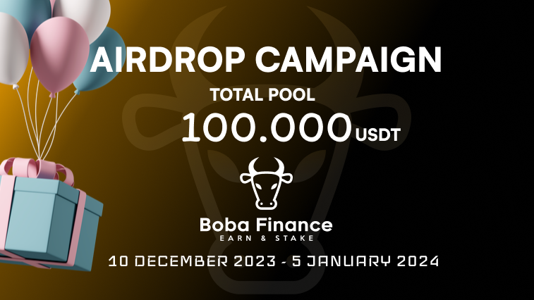 RealBobaFinance's tweet photo. WE PROPOSED 3/3 AIRDROP CAMPAIGN! WE SAVED THE BEST FOR LAST!

WE PARTNERED WITH @AirdropDet TO DO OUR LAST ROUND OF AIRDROP BEFORE LISTING ON CEX!

🕵️‍♂️ Boba Finance Airdrop (Final Round)
🙂 Total Airdrop Pool: 2,000,000 BFI (~$100,000)
💲 Reward: 200 BFI (~$10) for 10,000 winners

🟠 Visit the Boba Finance Airdrop Form : https://t.co/d21TBKRyEZ

✅ Join our Telegram group.
✅ Follow our Twitter, and retweet the pinned post.
✅ Submit your details on the form.

🟠 10,000 eligible participants will be randomly selected to receive the rewards. The distribution is scheduled to take place on 30th of January, 2024, as stated in the project's announcement.

🟠 If you don't have a Pirichain Wallet, you can create your wallet at https://t.co/qgbzxLTAne

🔍 Boba Finance #Airdrop
💲 Total Pool : 100,000$
💲 Reward: 200 BFI (~$10) for 10,000 winners

🔘 Do the tasks on the form & submit your data.
🔘 Details: Youtube Link

#Airdrops #Bitcoin #BobaFinance #AirdropDetective #cryptocurrency #Pirichain #BFI