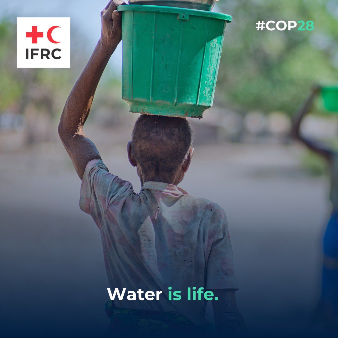 Jagan Chapagain (@jagan_chapagain) on Twitter photo Today, at #COP28, <a href="/RodeKruis/">Rode Kruis</a> & @IFRC held a side event on Water at the Heart of Climate Action.
Proud of our partnership with <a href="/RodeKruis/">Rode Kruis</a> <a href="/UNDRR/">UNDRR</a> <a href="/WMO/">World Meteorological Organization</a> <a href="/UN_SOFF/">Systematic Observations Financing Facility (SOFF)</a> aiming at addressing climate-related risks.
Water is life. But too much or too little water can disrupt people's lives. Today, at #COP28, <a href="/RodeKruis/">Rode Kruis</a> & @IFRC held a side event on Water at the Heart of Climate Action.
Proud of our partnership with <a href="/RodeKruis/">Rode Kruis</a> <a href="/UNDRR/">UNDRR</a> <a href="/WMO/">World Meteorological Organization</a> <a href="/UN_SOFF/">Systematic Observations Financing Facility (SOFF)</a> aiming at addressing climate-related risks.
Water is life. But too much or too little water can disrupt people's lives.
