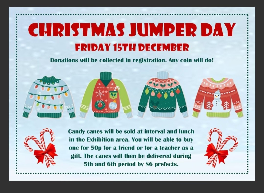 Christmas Jumper Day info <a href="/IrvineRoyalAcad/">Irvine Royal Academy</a>
