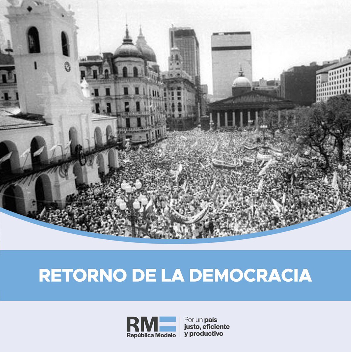 RepublicaModelo's tweet photo. ¡𝙑𝙞𝙫𝙖 𝙡𝙖 𝙙𝙚𝙢𝙤𝙘𝙧𝙖𝙘𝙞𝙖! ¡𝙑𝙞𝙫𝙖 𝘼𝙧𝙜𝙚𝙣𝙩𝙞𝙣𝙖!

Por un país justo, eficiente y productivo.

#repúblicamodelo🇦🇷 #democracia https://t.co/gJXnF9j7Bj