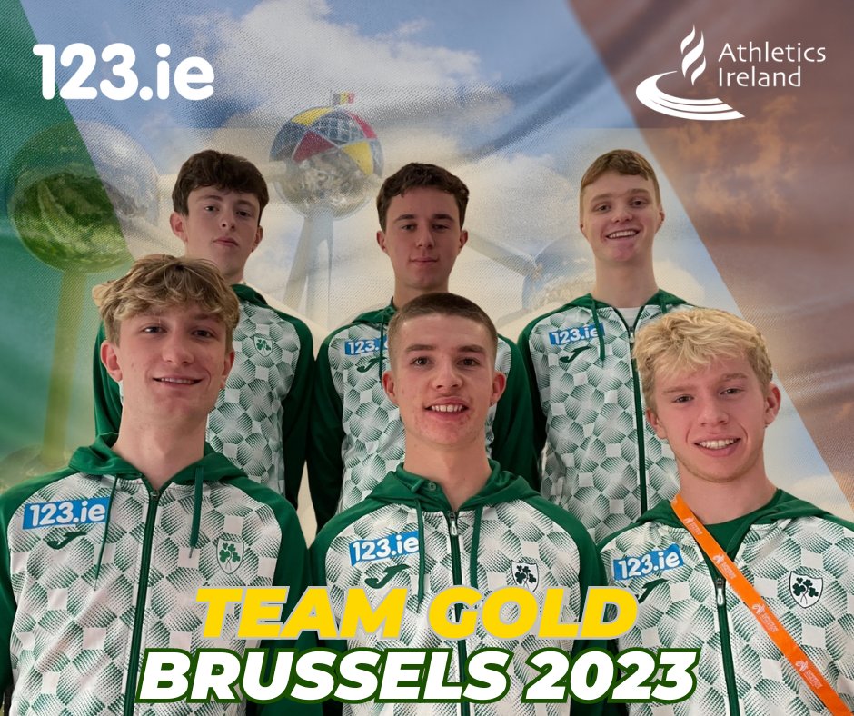IT'S TEAM GOLD FOR IRELAND‼️ WHAT A PERFORMANCE🤩👏 THREE inside the top 10🤯 ✨Griggs 3rd ✨Murphy 9th ✨Stafford 10th ✨Robinson 26th ✨Brosnan28th ✨Colbert 40th ⚡Results: tinyurl.com/3475ffvu #Brussels2023 #IrishAthletics 123.ie