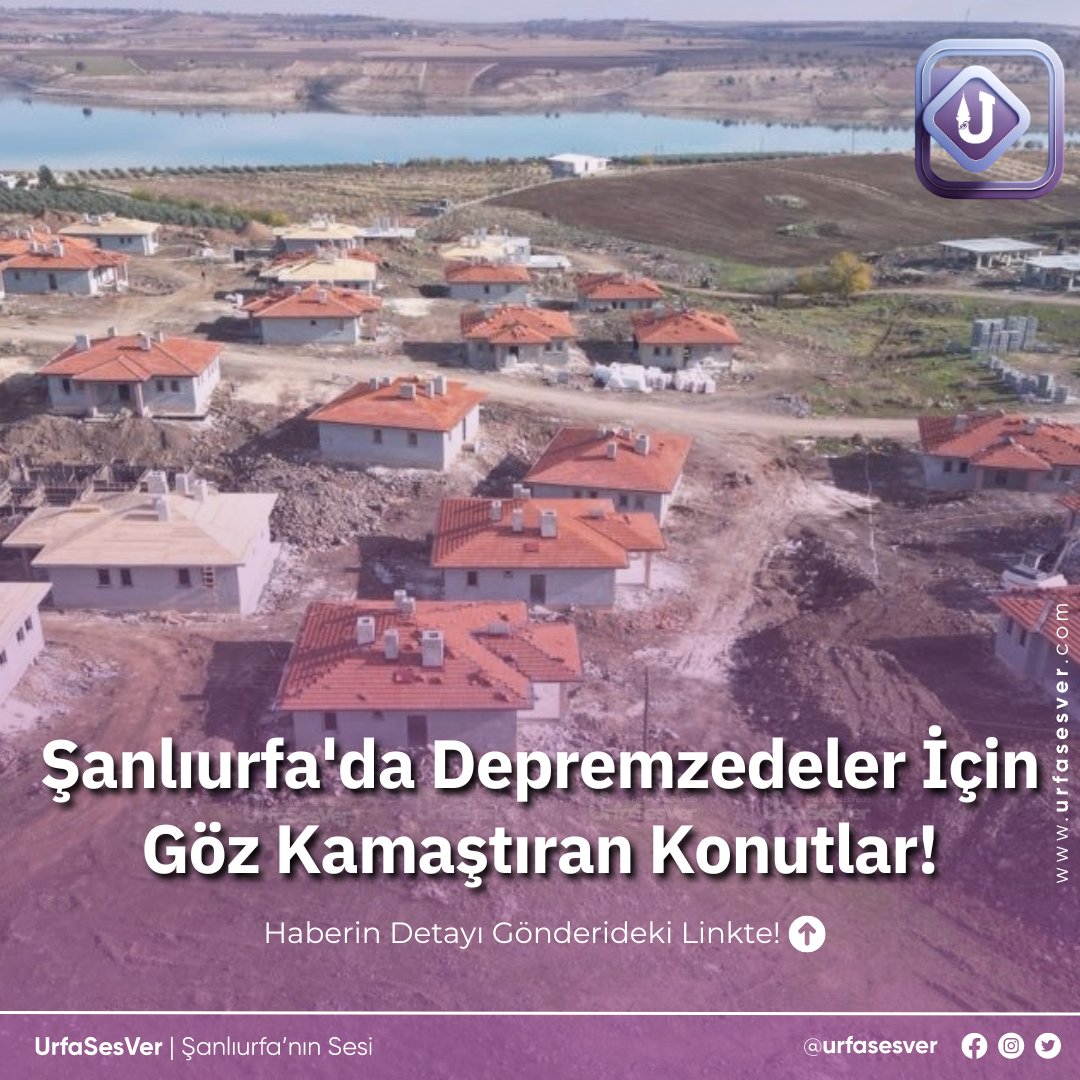 Şanlıurfa'da Depremzedeler İçin Göz Kamaştıran Konutlar!
urfasesver.com/haber/18240777…

#Şanlıurfa #Hilvan #Depremzede #AtatürkBarajı #KonutProjesi #TOKİ #Yapı #DepremeDayanıklılık #YeniYaşam #KöyEvi #BoycottZara iPhone #KöpekTerörü #BüyükFilistinYürüyüşü