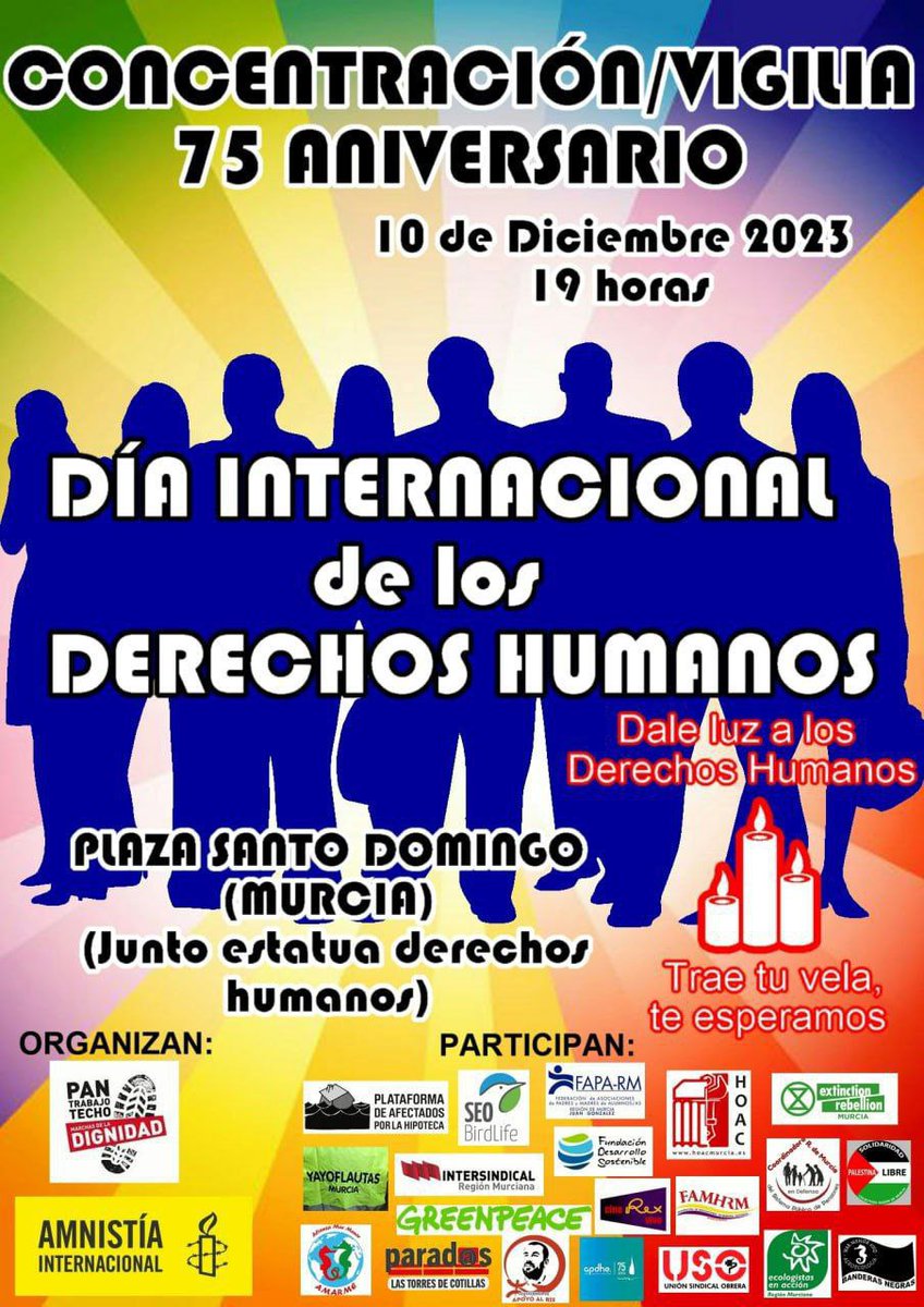 IUVRM's tweet image. ‼️Al igual que ayer con el genocidio Nazi, o la represión franquista, que aún mantiene a miles en fosas comunes.

🇵🇸 Hoy estamos viviendo lo mismo en #Gaza. Israel debe parar la masacre.

Hoy a las 19h, todas a Sto. Domingo!

#HumansRightsDay
#DiaInternacionalDeLosDerechosHumanos