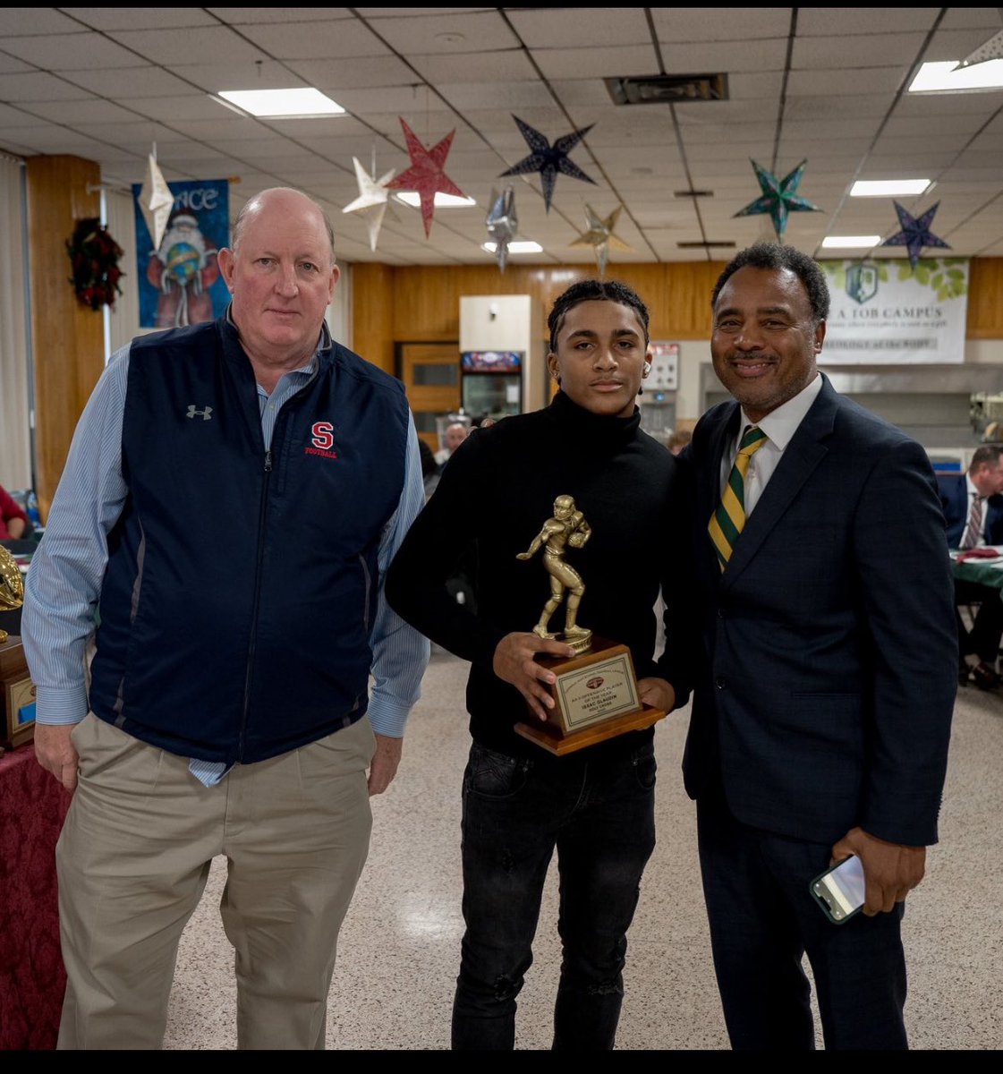 Congratulations to Issac Glaudin Offensive player of the year NYCHSFL AA2. The portal is nice coaches but this kid is college ready.
