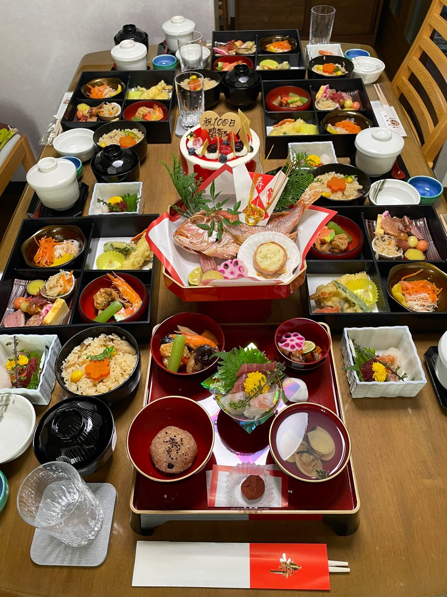 chrome1003's tweet photo. 仕出し割烹しげよしさんのケータリングで、お食い初め👶
手順書も入っててとても親切です😀 https://t.co/Re63Q5cU3H