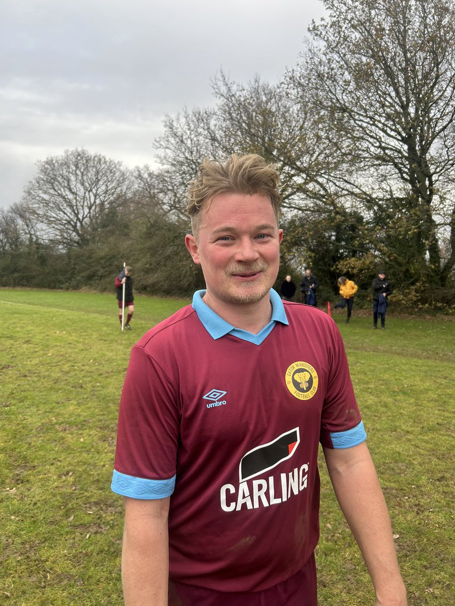 GardenHouseFC's tweet photo. FT: @eatonwsundays 4-2 Newton Flotman

⚽️⚽️ S.Roberts
⚽️ Tucker
⚽️ E.Chipperfield

MOTM as sponsored by @carling 
Eddie Chipperfield https://t.co/QMqC3uEJHf