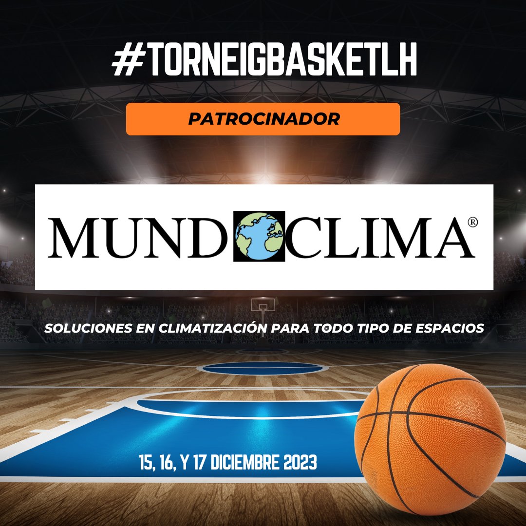 cbhospitalet's tweet photo. Queremos dar las gracias 👏👏👏 a @SalvadorEscoda #Mundoclima por su confianza y soporte al @cbhospitalet 🔝🔝🔝
Este año los premios individuales del #TorneigBasketLH tendrán regalo #Mundoclima 🎁 https://t.co/wn993zZsbZ