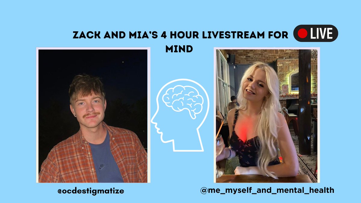 Going live for 4 hours with Zack for <a href="/MindCharity/">Mind</a> on instagram right now!! @me_myself_and_mental_health
