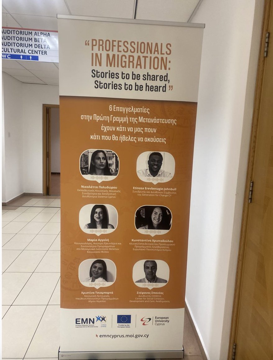 OTwithRefugees's tweet photo. Sharing stories and reflecting on how working in forced displacement contexts can reframe the way we view onourselves as practitioners and can shift our perspectives not only on our profession, but life, as well. @EMNCyprus @EuropeanUniCy https://t.co/6Gw6e5T1pf