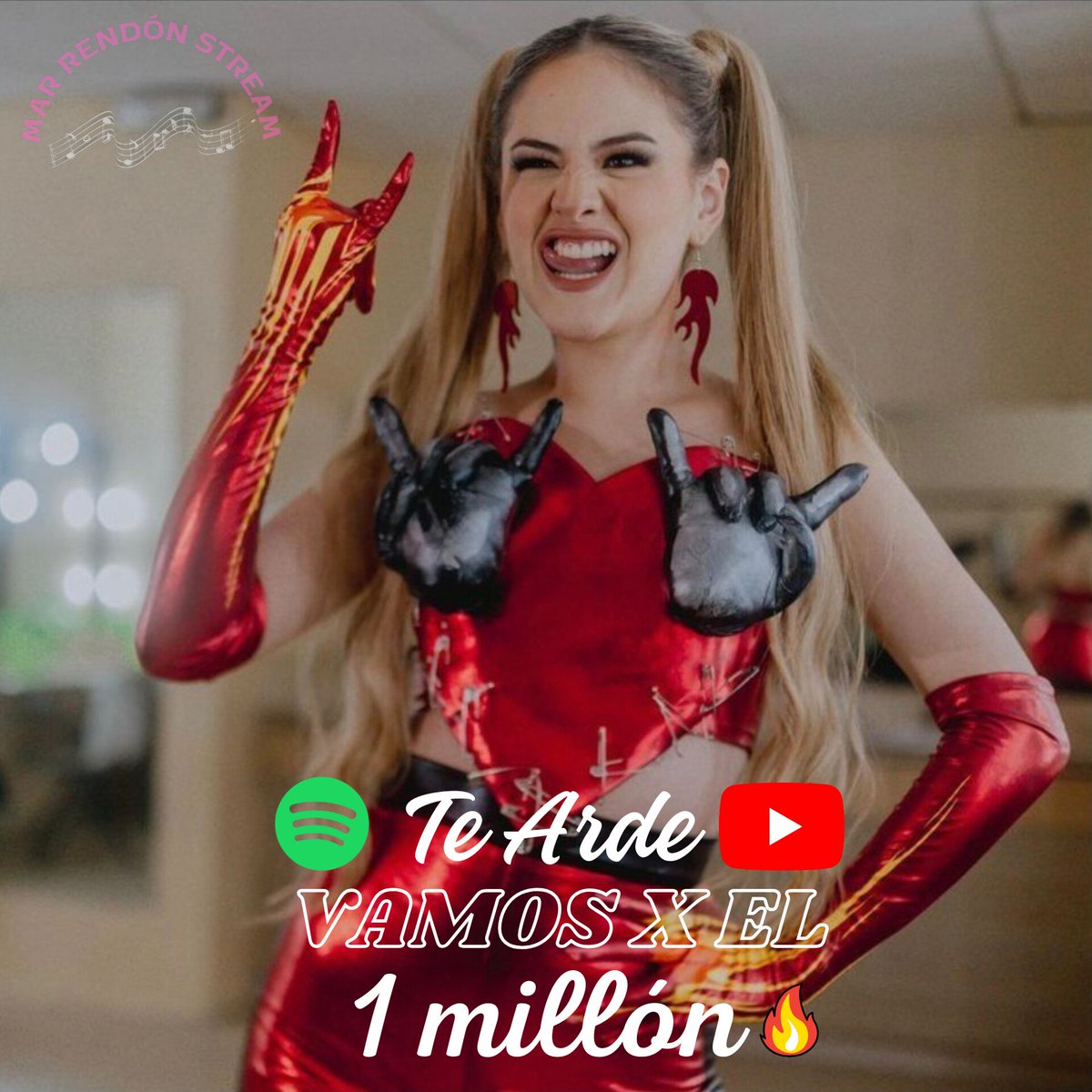 MarRendonStream's tweet image. #MARcianos 👽 sigamos reproduciendo 𝐓𝐞 𝐀𝐫𝐝𝐞 🔥 de nuestra artista @MarRendonMusica para llegar a ese ahnelado 𝟏 𝐦𝐢𝐥𝐥𝐨́𝐧 en ambas plataformas .
•
•
•
#MarRendón #MarRendónStream #MarRendon #TeamMarRendón #Ecuador #Mexico #TeamMarRendon #MARcianes