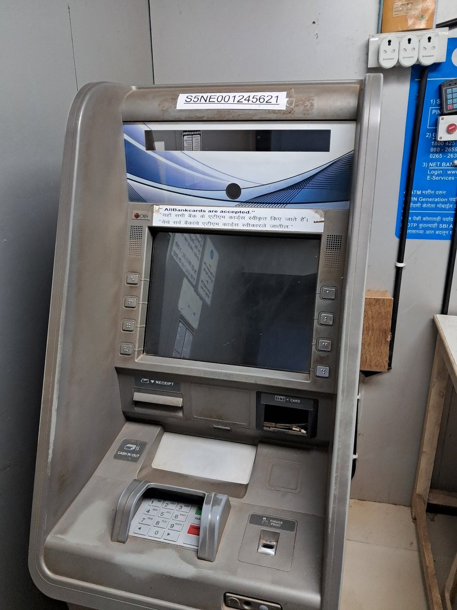 ShailendraS27's tweet photo. @RBI @jagograhakjago @TheOfficialSBI SBI KUDAL (PIN - 416520) CASH DEPOSIT MACHINE IS NOT IN SERVICE FROM LAST 1-2 MONTHS. WHY IT IS NOT FIXED YET? NOBODY IS CONCERNED ABOUT THIS FROM BRANCH. https://t.co/47rAyUX80B