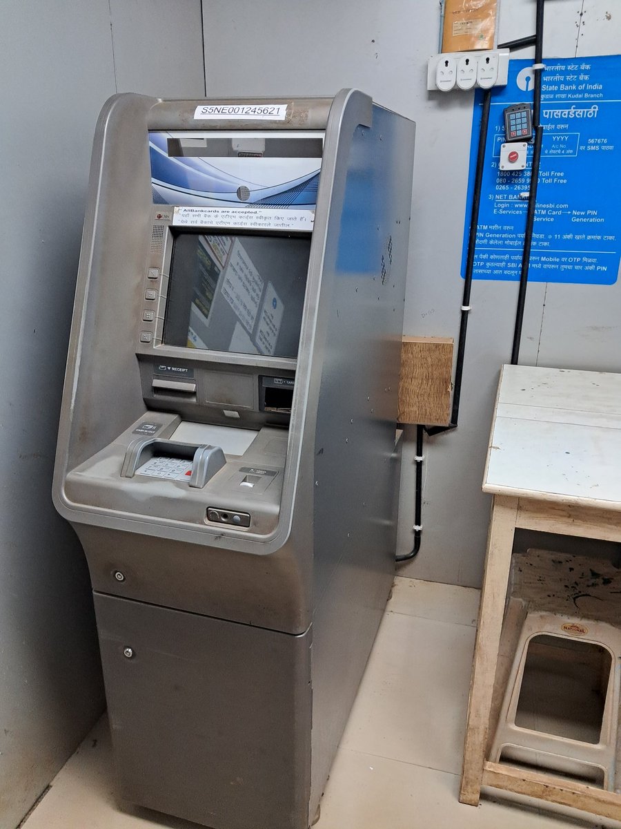 ShailendraS27's tweet photo. @RBI @jagograhakjago @TheOfficialSBI SBI KUDAL (PIN - 416520) CASH DEPOSIT MACHINE IS NOT IN SERVICE FROM LAST 1-2 MONTHS. WHY IT IS NOT FIXED YET? NOBODY IS CONCERNED ABOUT THIS FROM BRANCH. https://t.co/47rAyUX80B