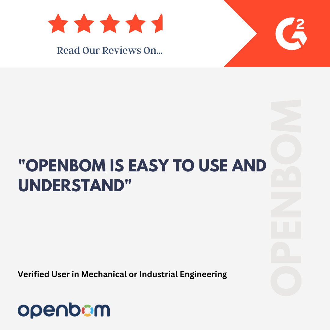 openbom's tweet image. 👍 Join the many users who find #OpenBOM easy to use and understand. Simplify your BOM process today! 

#UserFriendly #TechSimplicity

bit.ly/46xea25