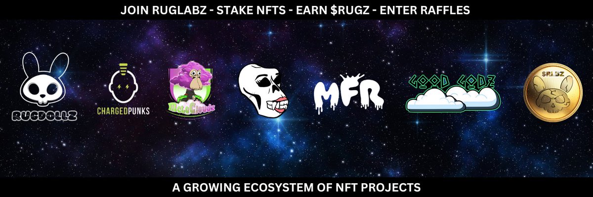 RugLabz (@ruglabz) on Twitter photo GM Everyone!
Happy Sunday!
Don't forget all our RugLabz Projects NFT collections all earn $RUGZ daily.
Use these tokens to enter in our monthly Raffles!
You could be lucky enough to win an awesome NFT!
Dont forget to give us a follow <a href="/RugLabz/">RugLabz | $RLBZ</a>
#GM #RugLabz #Raffles #Follow GM Everyone!
Happy Sunday!
Don't forget all our RugLabz Projects NFT collections all earn $RUGZ daily.
Use these tokens to enter in our monthly Raffles!
You could be lucky enough to win an awesome NFT!
Dont forget to give us a follow <a href="/RugLabz/">RugLabz | $RLBZ</a>
#GM #RugLabz #Raffles #Follow