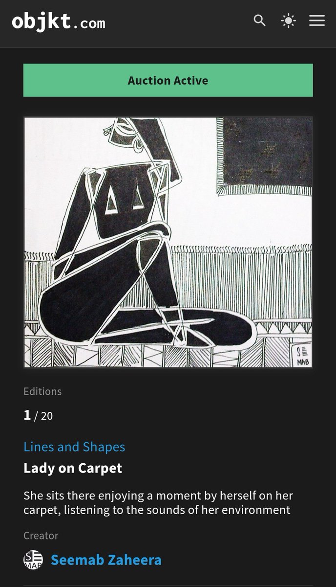 Active auction on secondary by <a href="/HoBGRecords/">hobg.eth/tez</a>

#tezos