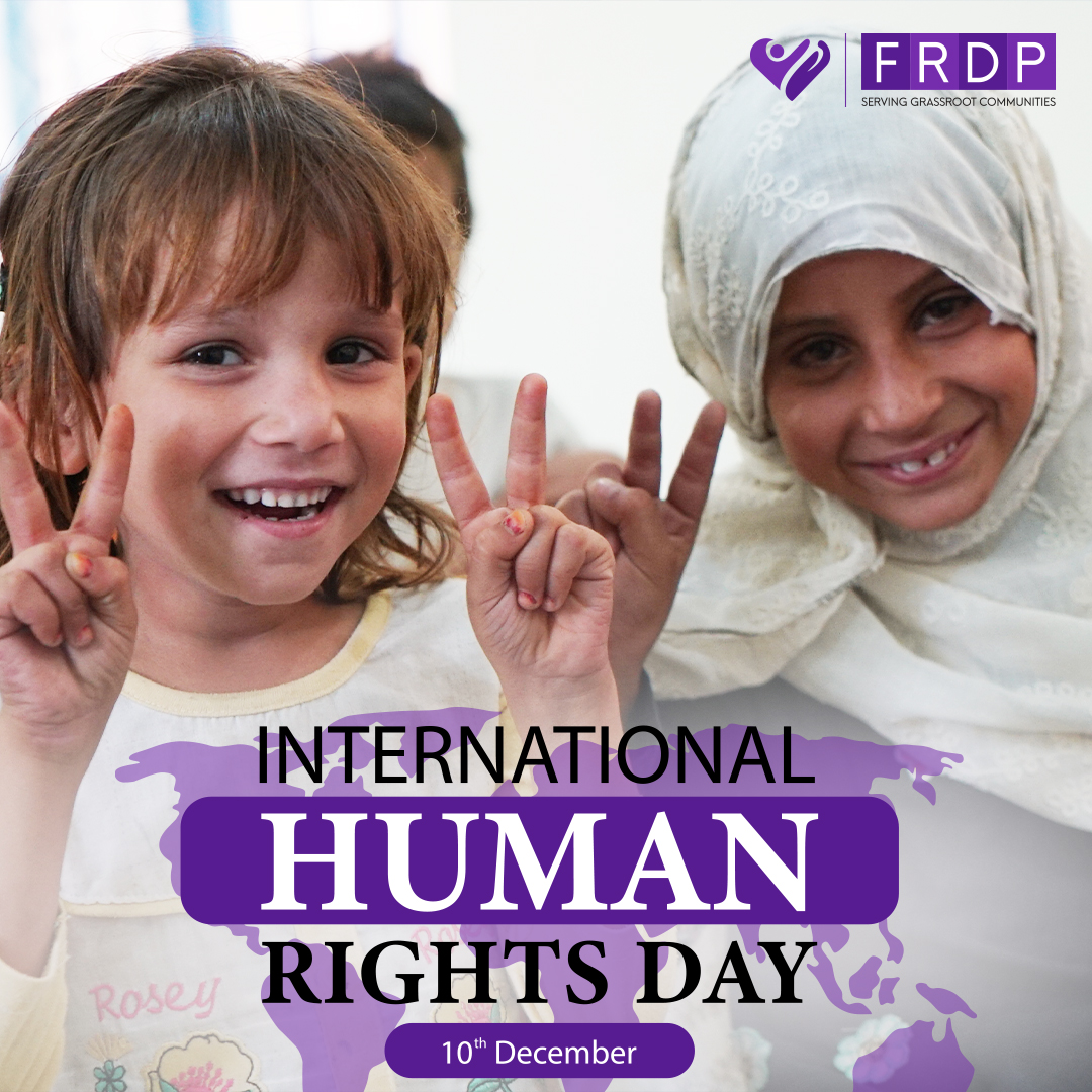 FRDPINTERNATION's tweet image. On Human Rights Day, we celebrate the importance of protecting and preserving the rights of all individuals.

#FRDP's mission is to champion human rights, providing essential resources, support, and opportunities. 

Donate for a change - frdpinternational.org