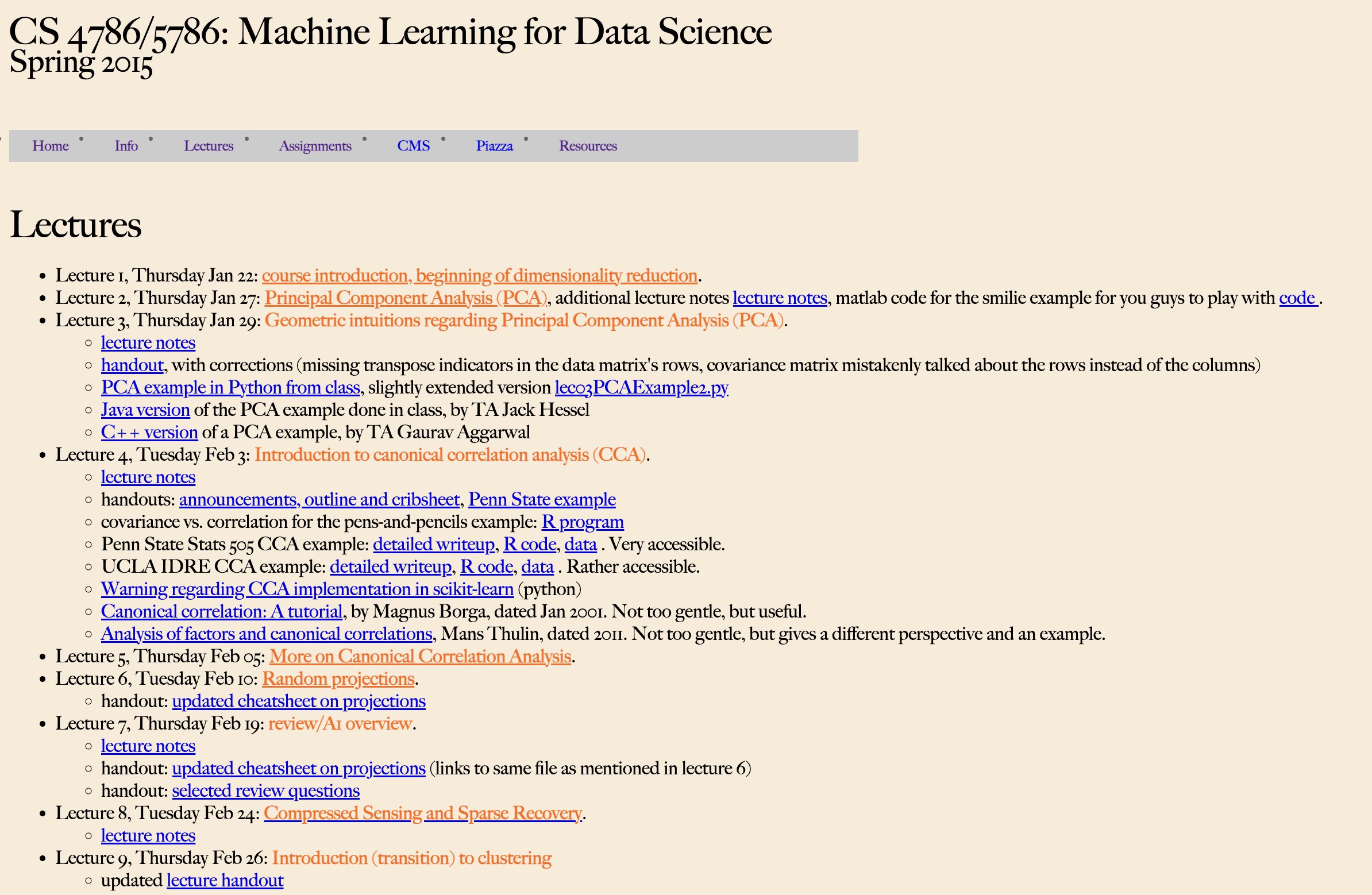 Machine learning for data science cheap cornell