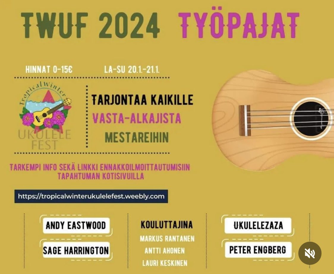 Next festival coming up… #Finland in January! #ukulele #festival #ukefest