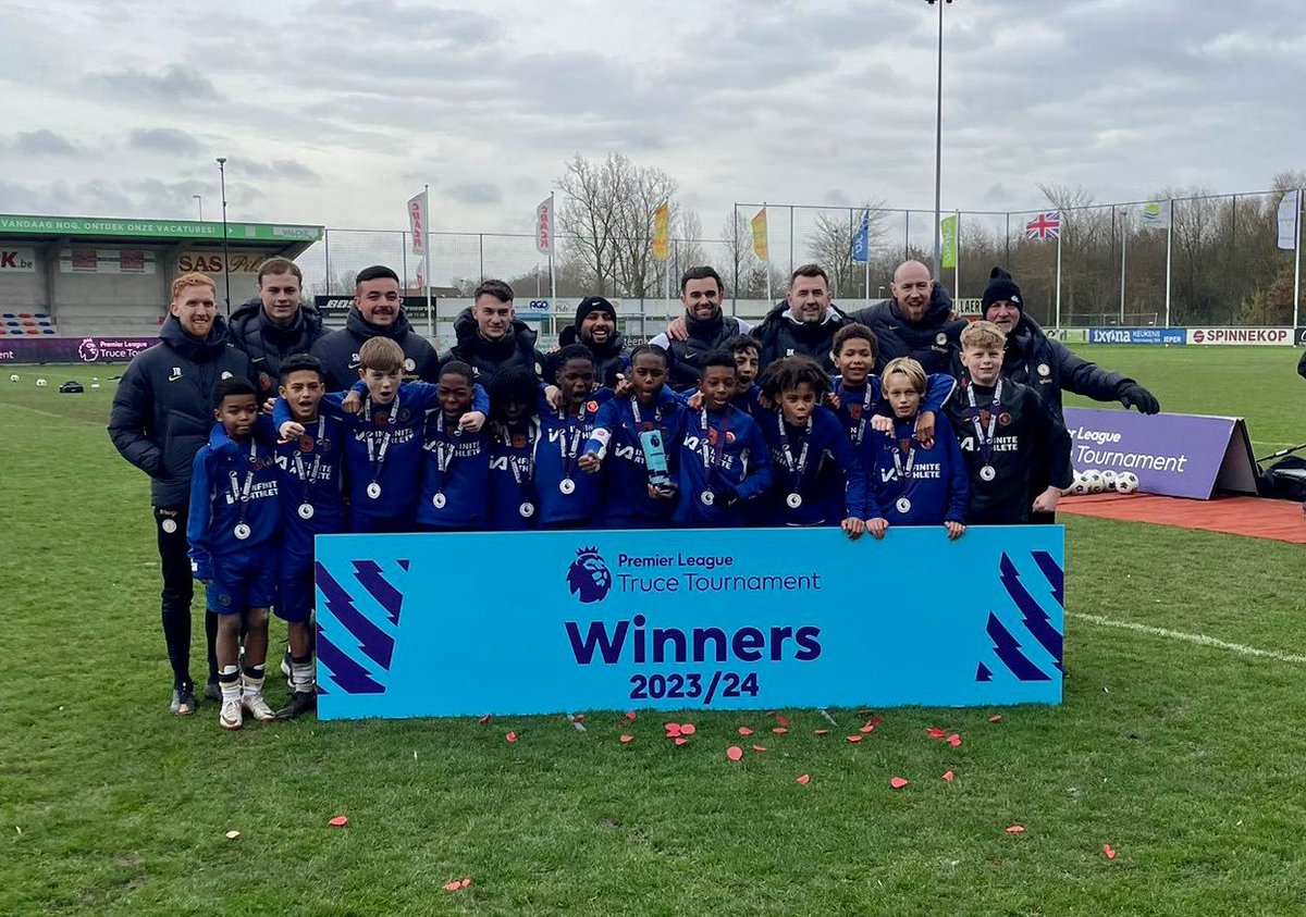 Congratulations to Chelsea's Under-12s, lead coach Tom Howard and all of the academy staff on winning the Premier League Truce Tournament in Belgium for the third successive year.