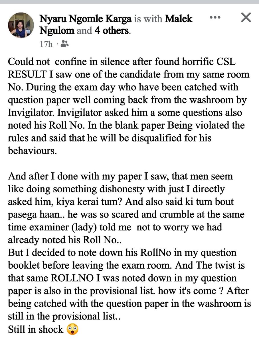 YiriKamcham's tweet photo. #APSSBscam
#ArunachalPradesh
#ScamAlert 
#scamcontinues
Are we going to suffer like this permanently?
@PemaKhanduBJP @ChownaMeinBJP @felix_bamang @arunachaltimes_ @ArunachalDIPR @dir_ed https://t.co/raLUQ5y9aU