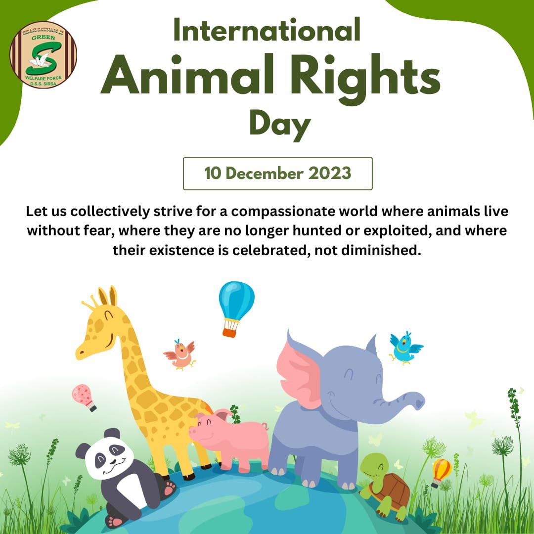 #InternationalAnimalRightsDay reminds us of the deeply interwoven connection that humans share with the animals, and their significance in the delicate ecosystem. Earth is a shared home, so choose compassion over cruelty, respect their existence and treat them with love and…